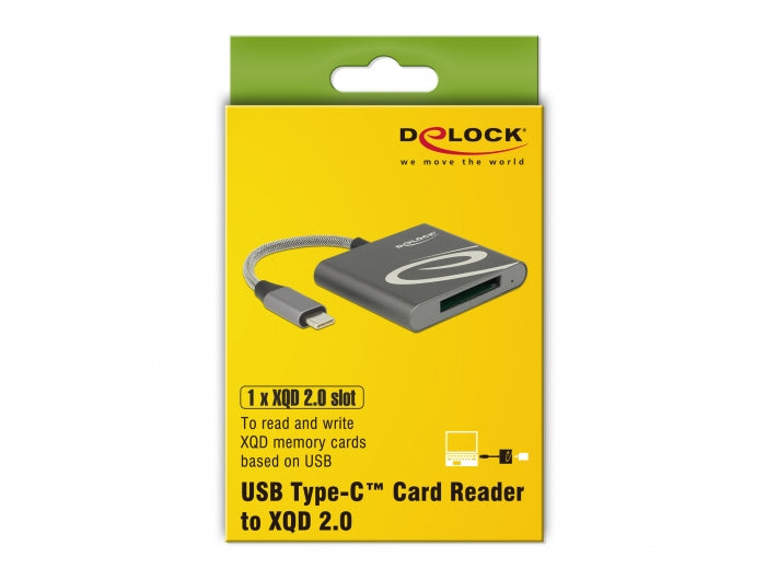 Čtečka paměťových karet Delock USB-C Card Reader pro XQD 2.0 Kind universal