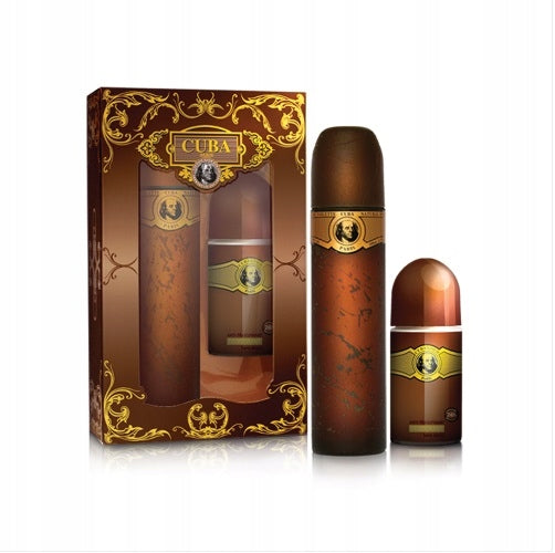 Cuba Gold 100ml EDT Eau de toilette+50ml DEO Deodorant in Ball Men's Set