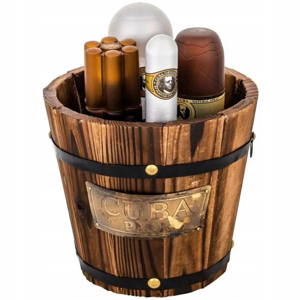 Cuba Men's XXL Gift Set 4 Cosmetics in Deo EDT Bucket ASL