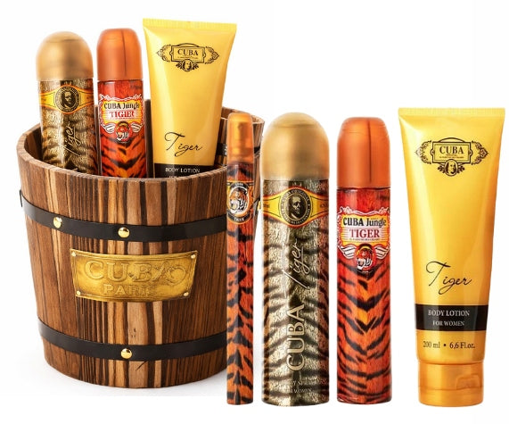 Cuba Tiger Women's Cosmetics Set Gift For Her 4pcs Buckets