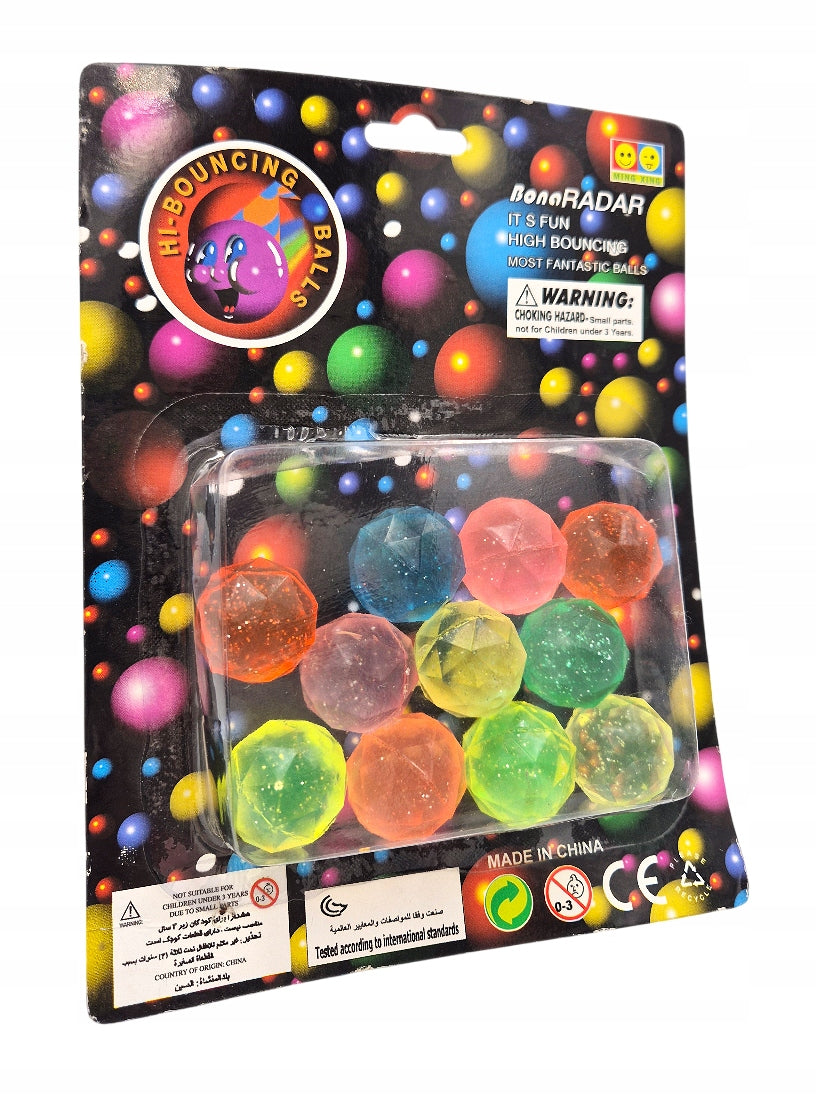 Cubic Rubber Balls 11 Pack Multicolor, 3+ Manufacturer code 5902706312324
