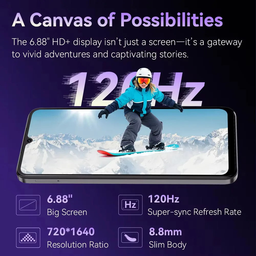 Cubot A40 Android Smartphone 4GB+256GB Purple Brand Cubot