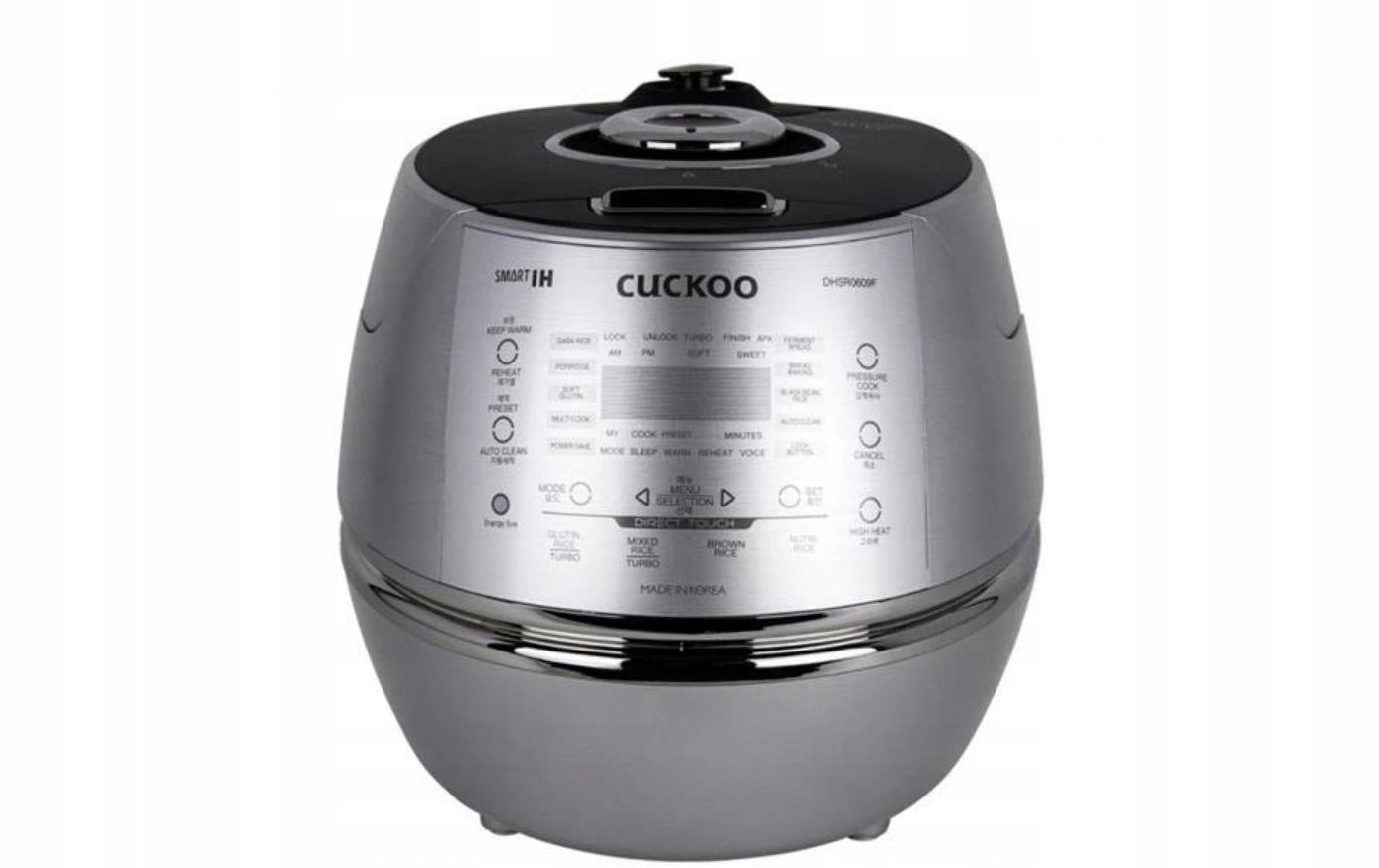 Cuckoo rice cooker 1080ml with silver display