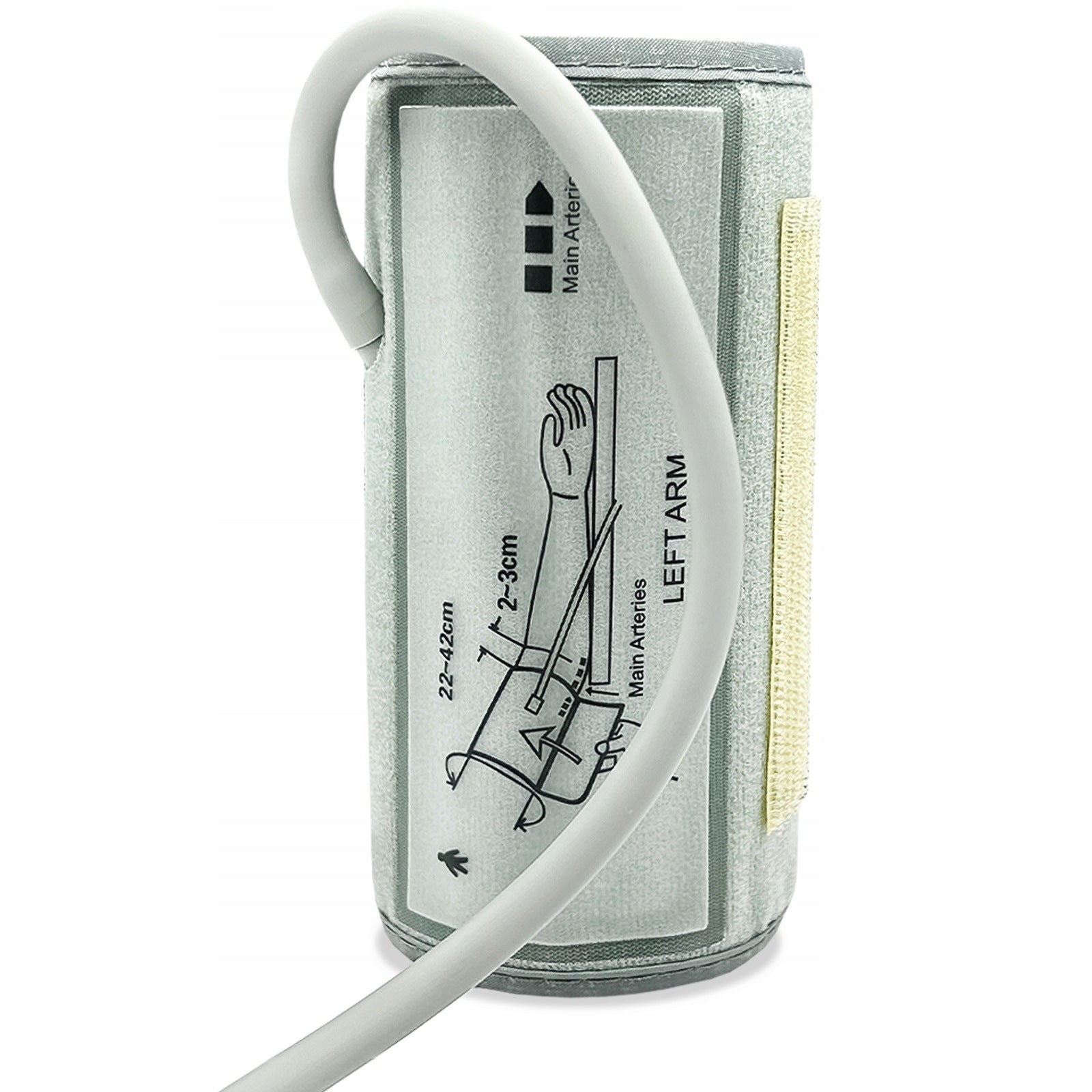 Cuff for blood pressure monitor rolled 1 hose 22-42 cm universal