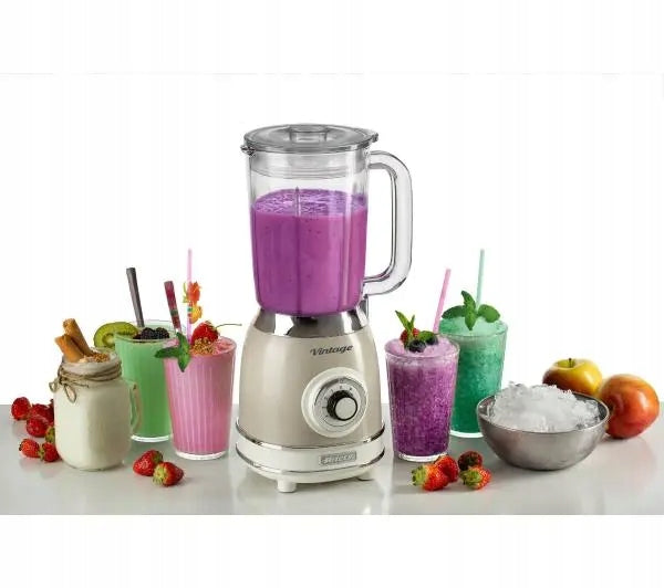 Cup Blender Ariete Vintage 583/03 1000W for Mixing Ice Crushing Dominant color beige/brown