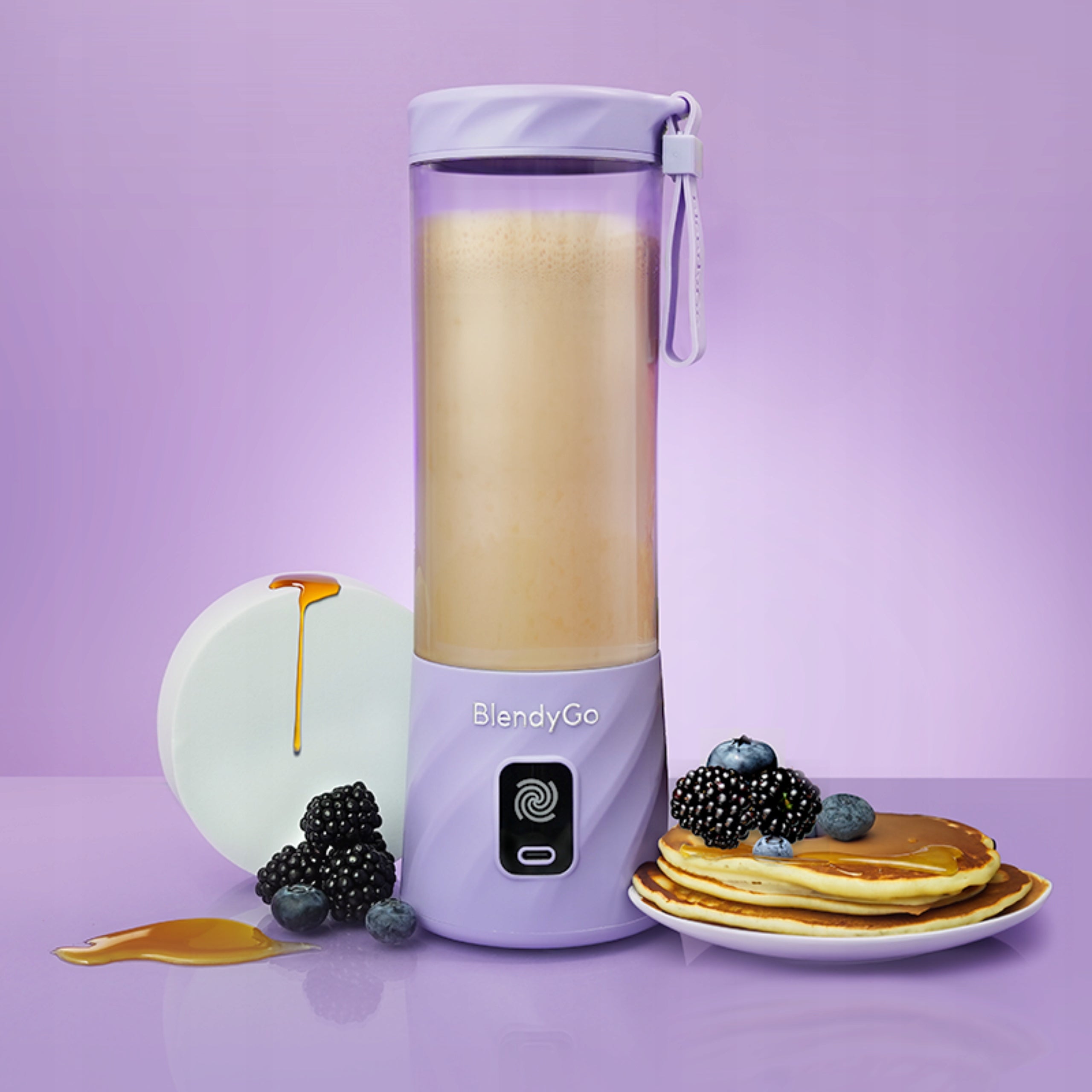 Cup Blender BlendyGo Smoothie Mixer 3 250 W Purple Brand BlendyGo