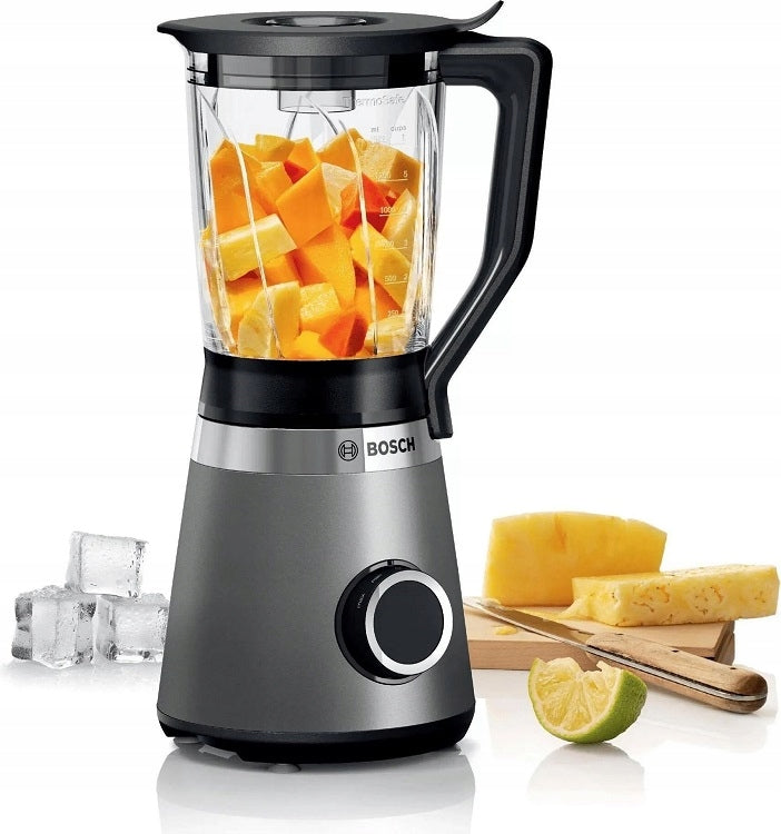 Cup Blender Bosch MMB6141S 1200W 1,5L Grey for Grinding Mixing Packaging status original