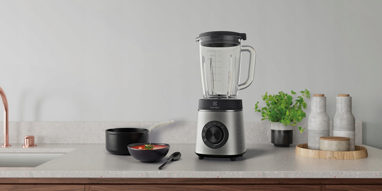 Cup blender Electrolux E6TB1-6ST 1400 W silver/grey Packaging status original