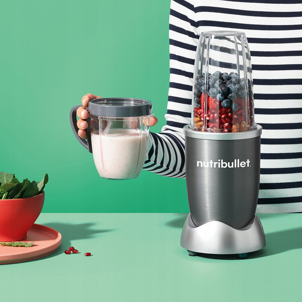 Cup blender NUTRIBULLET NB606DG 600W Grey Operating modes pulsating