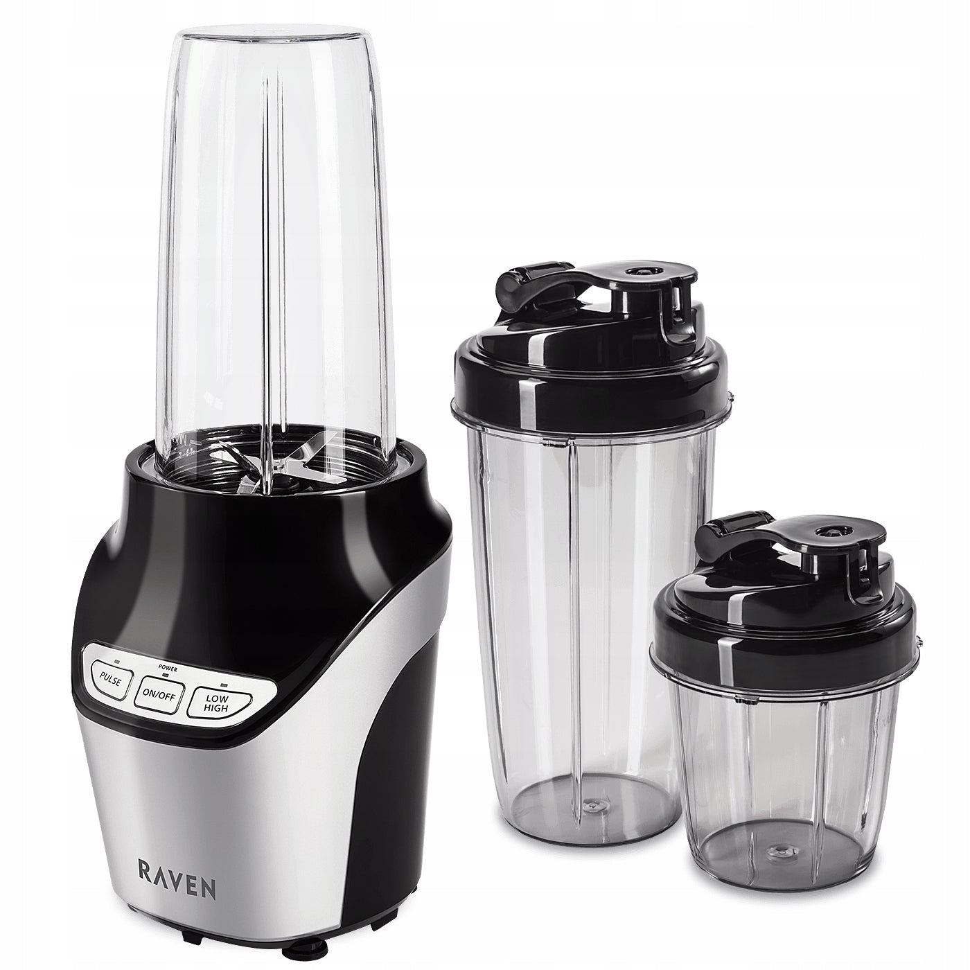 Cup blender RAVEN ENB002 1000W 20000rpm + 2 water bottles 2 blades