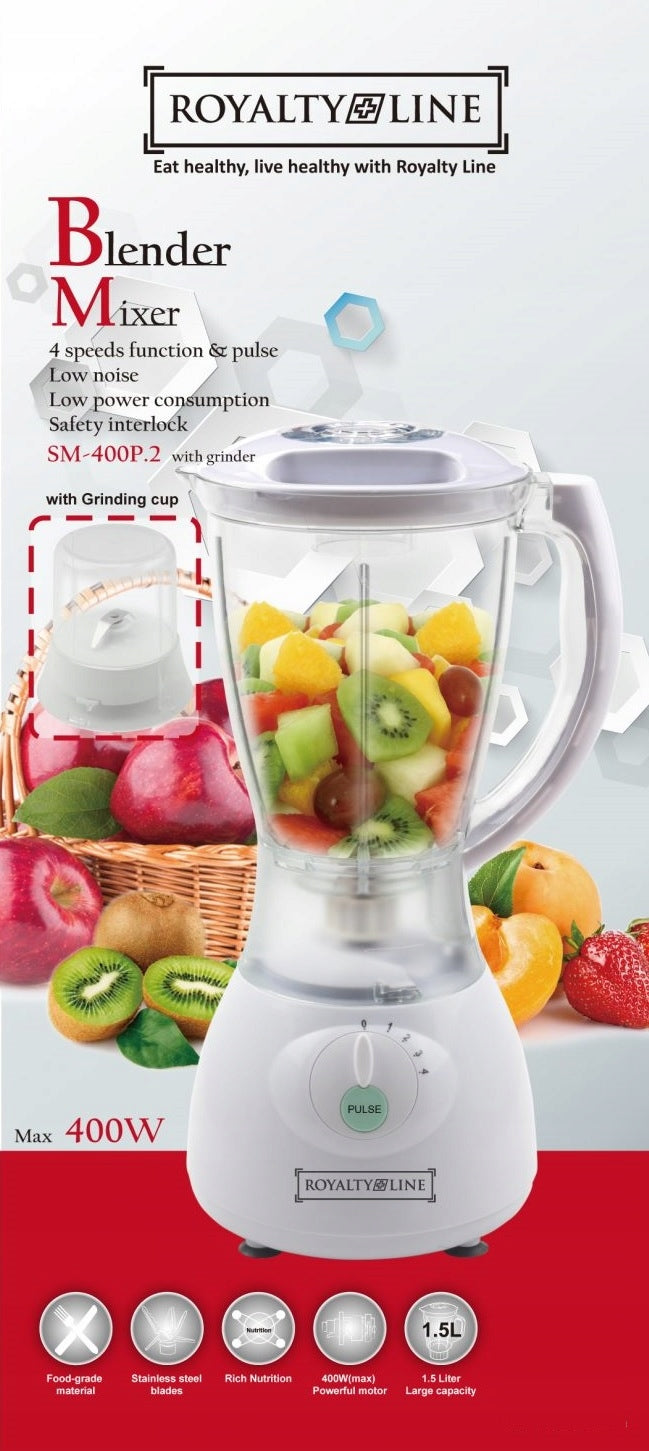 Cup blender Royalty Line RL-SM-400P.2L 500 W white Manufacturer code RL-SM-400P.2L GREY