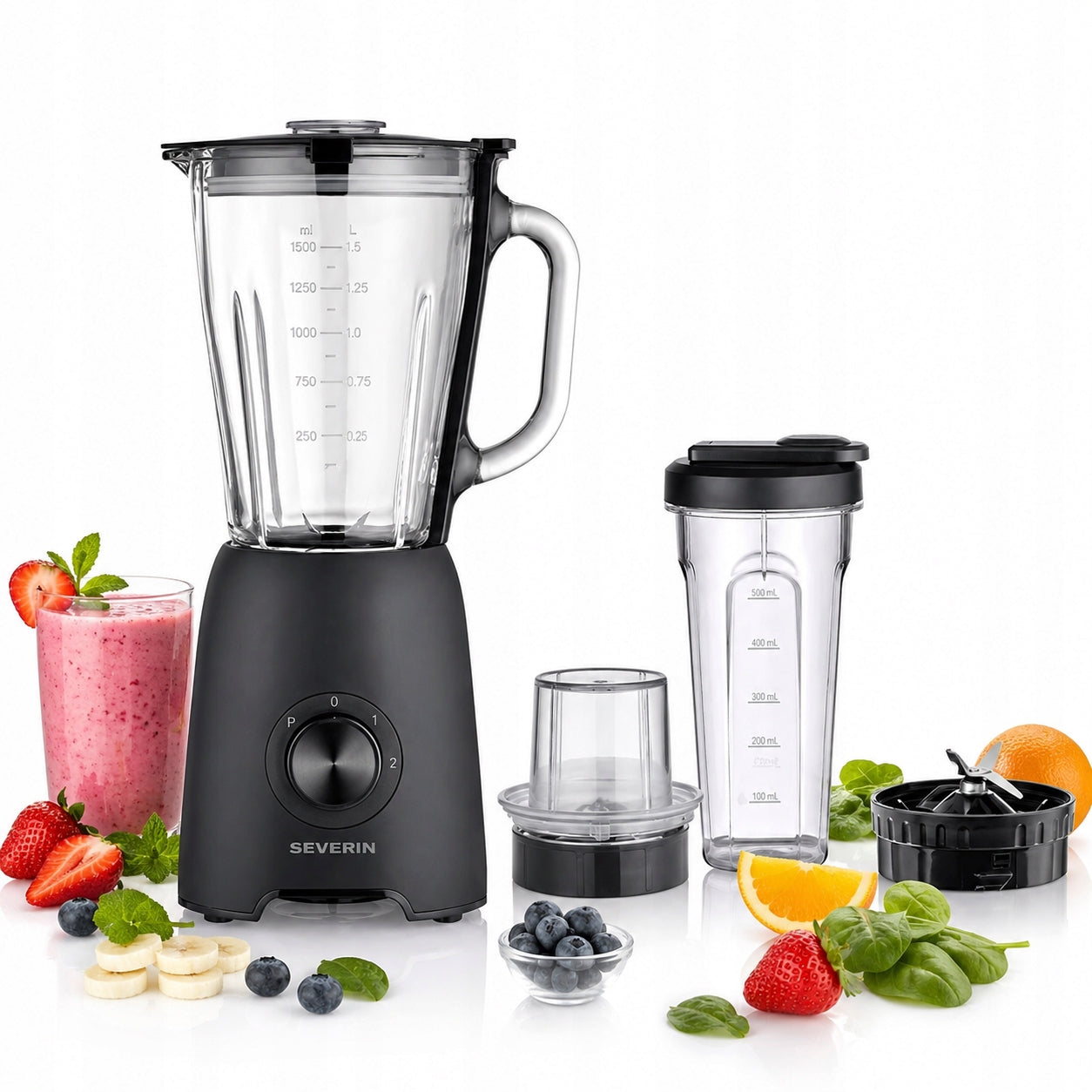 Cup blender Severin SM3724 600 W black
