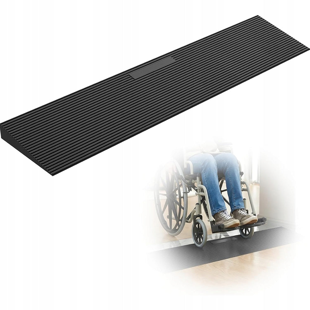 Curb Raid Rubber Threshold Ramp 90 x 15 x 2.5 CM Rubber 1PCS