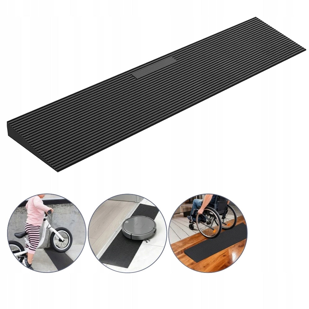 Curb Raid Rubber Threshold Ramp 90 x 15 x 2.5 CM Rubber 1PCS