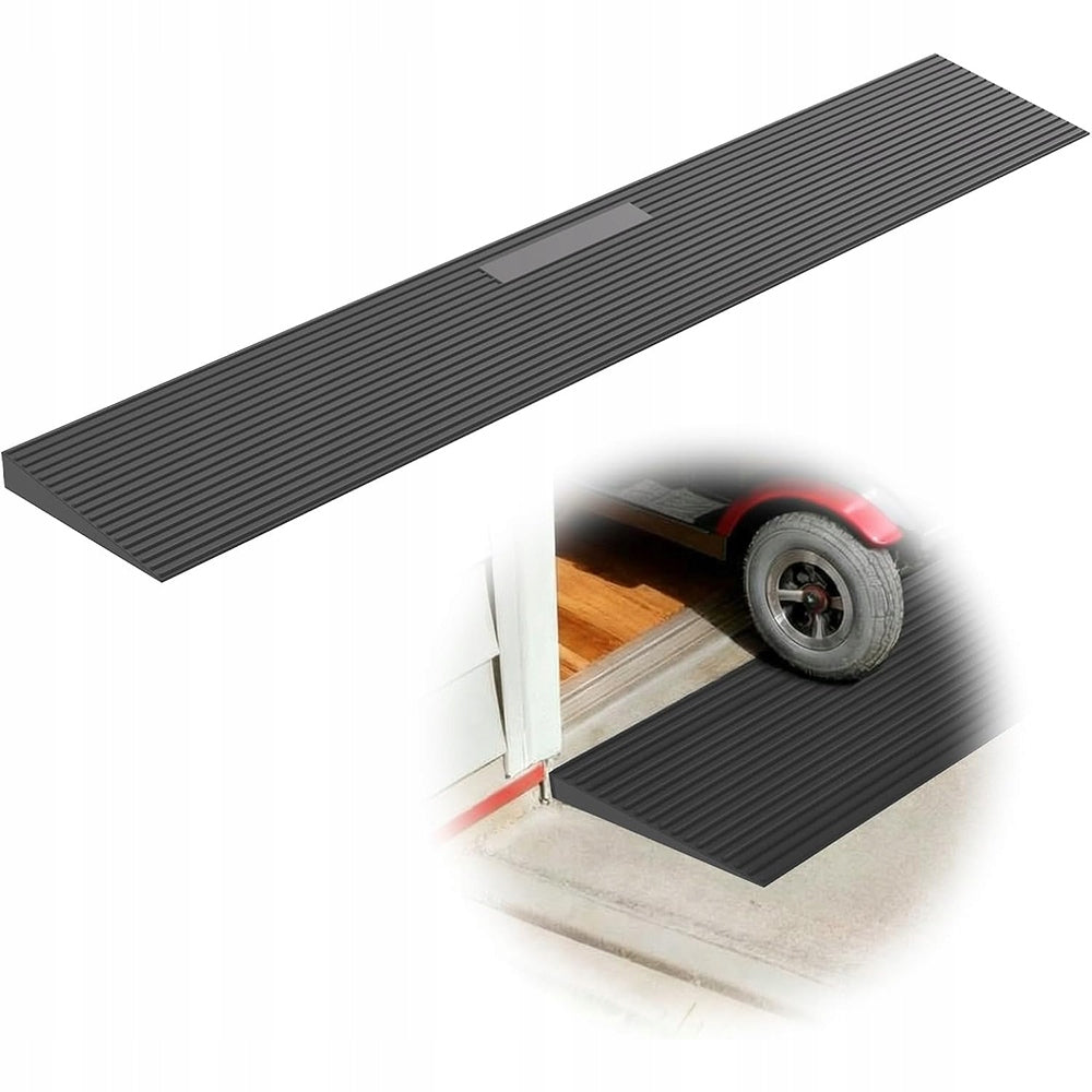Curb Raid Rubber Threshold Ramp 90 x 15 x 2.5 CM Rubber 1PCS