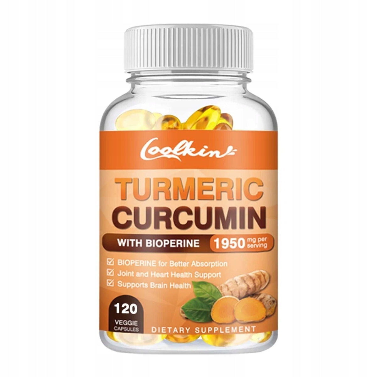Curcumin - 95% Curcuminids, Black Pepper Extract Bio...