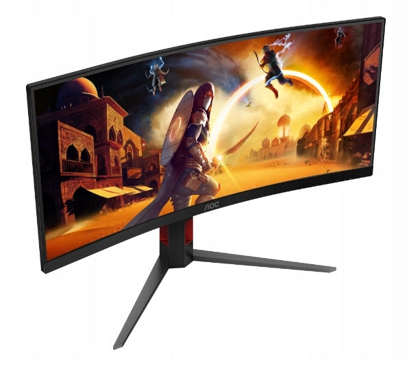 Curved Monitor 34 inches AOC CU34G4 UWQHD Fast VA 180Hz 0,5ms MPRT HDR10 Manufacturer code CU34G4