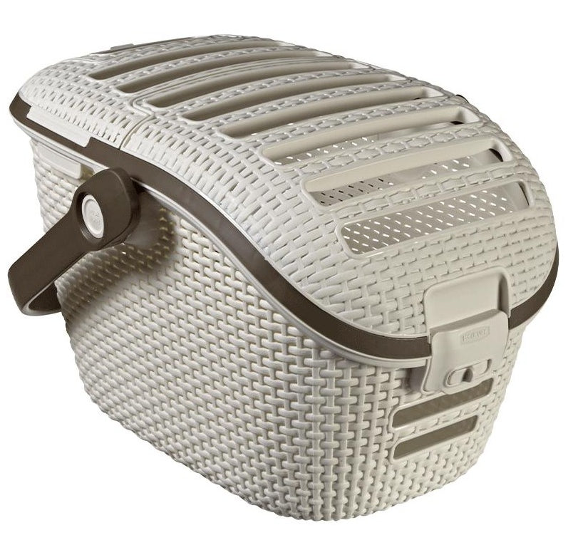 Curver Transporter for Cat Dog Rabbit Animals 38x33x51 to 9Kg Creme