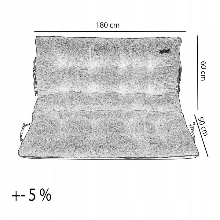 Cushion for garden bench 180x60x50 2+1 FOLK Manufacturer code Poduszka na ławkę ogrodową huśtawkę
