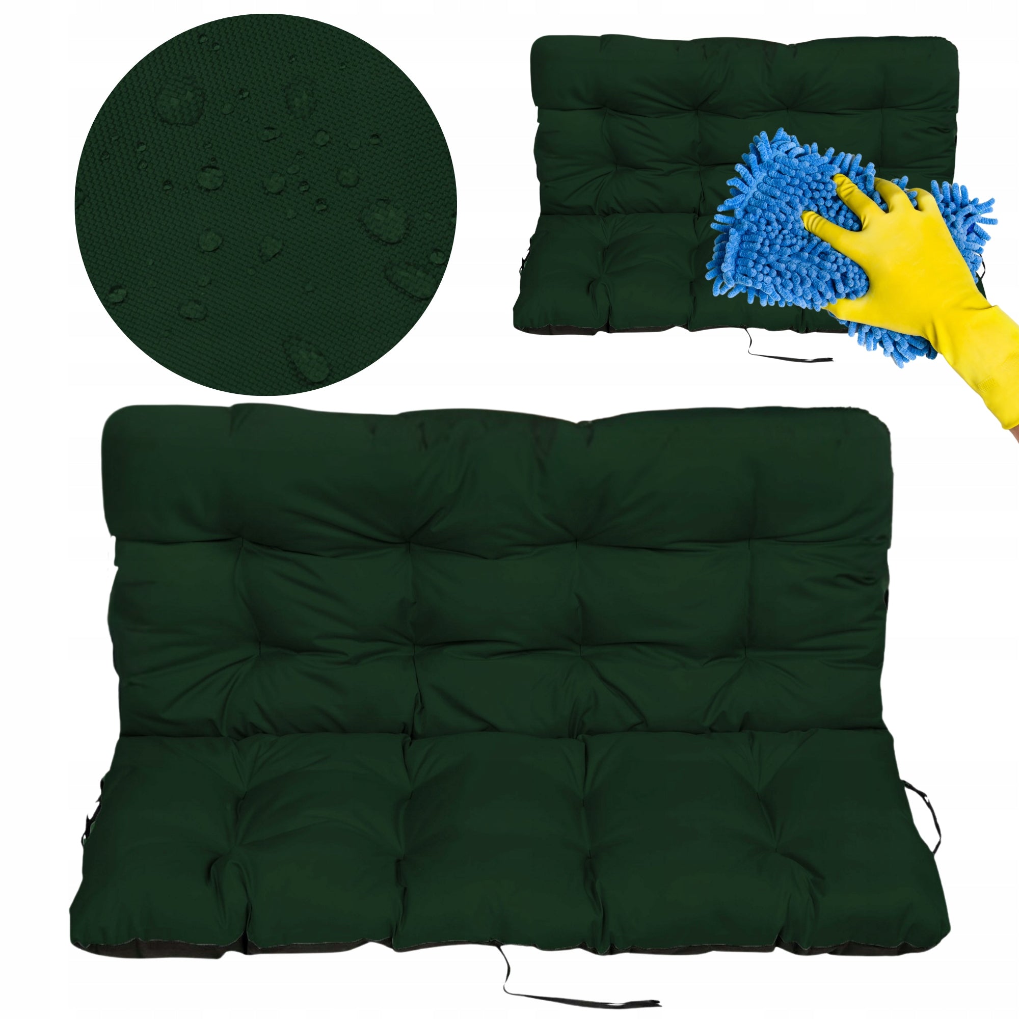 Cushion garden cushion waterproof for bench swing 140x60x50 cm