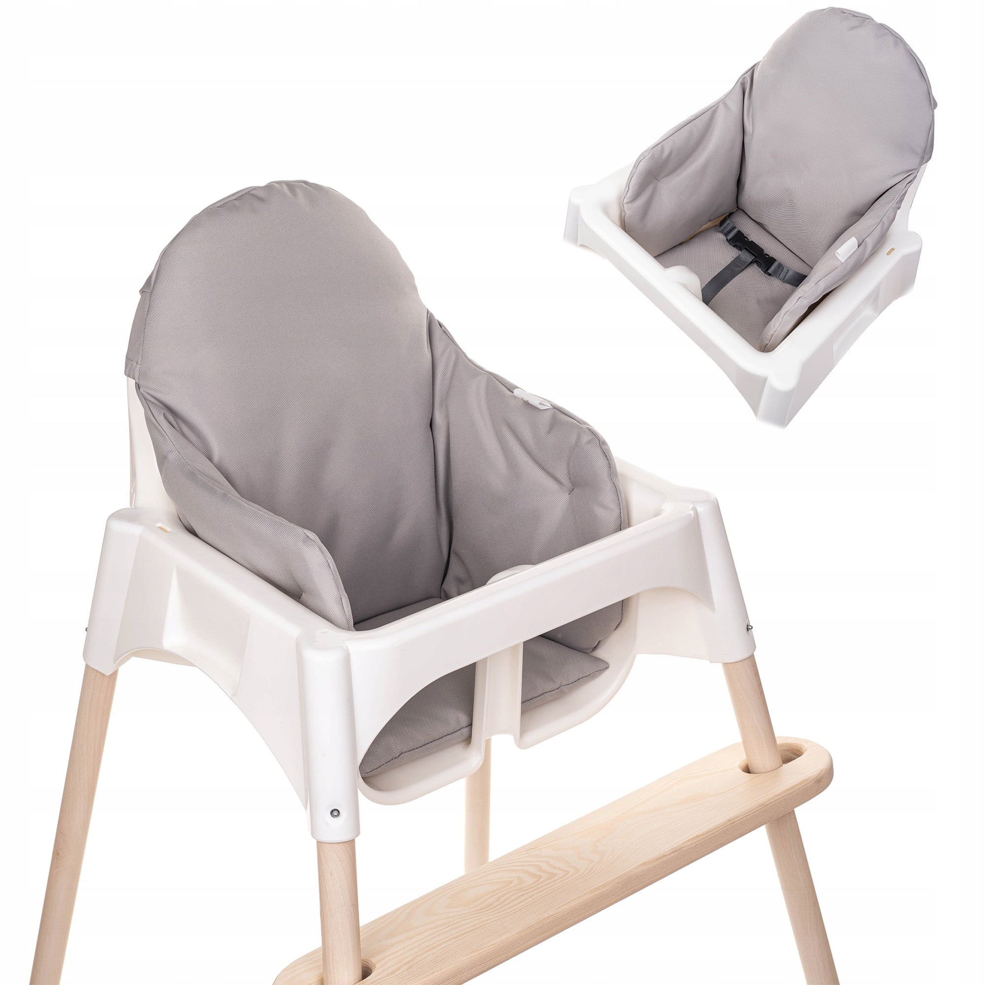 Cushion with Filling for IKEA Antilop Chair + Footrest Grey Set Brand aMami