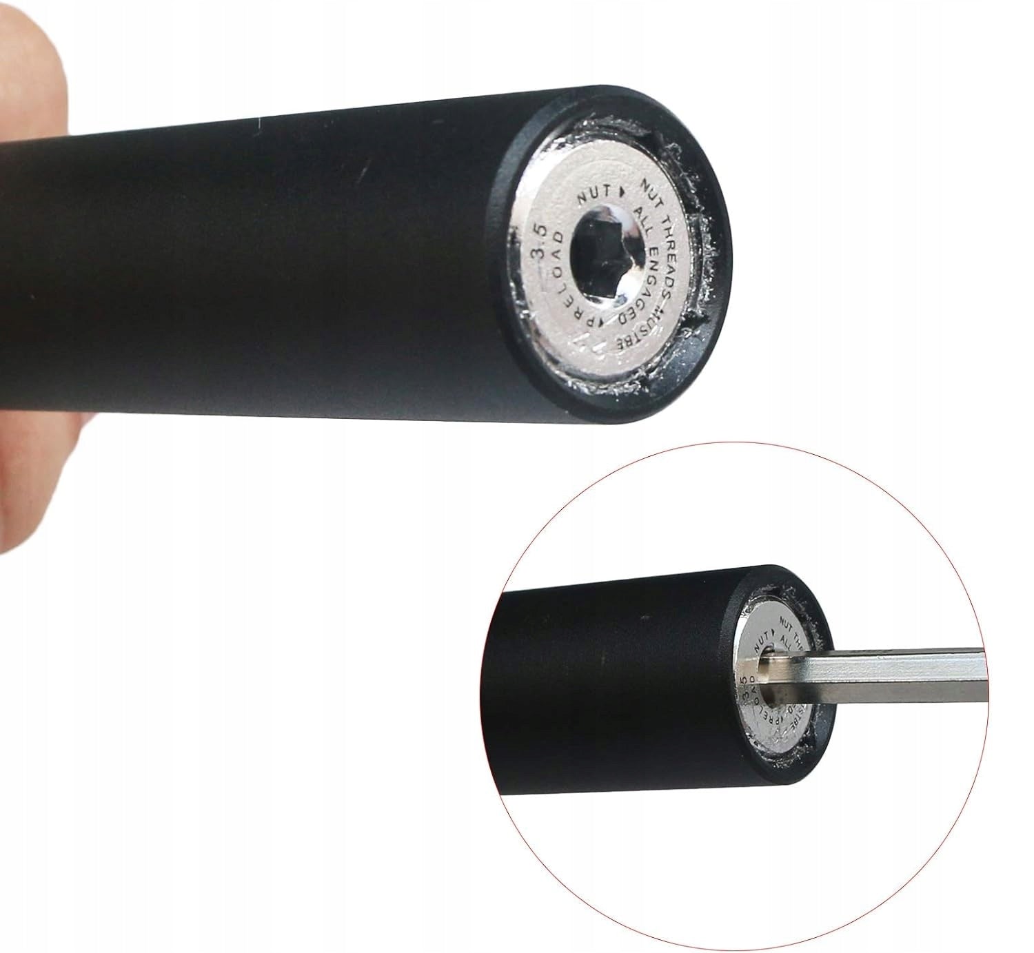 Cushioned seat post 31,6 mm adjustable 350 mm ISO 4210 Manufacturer code runquan-54073358