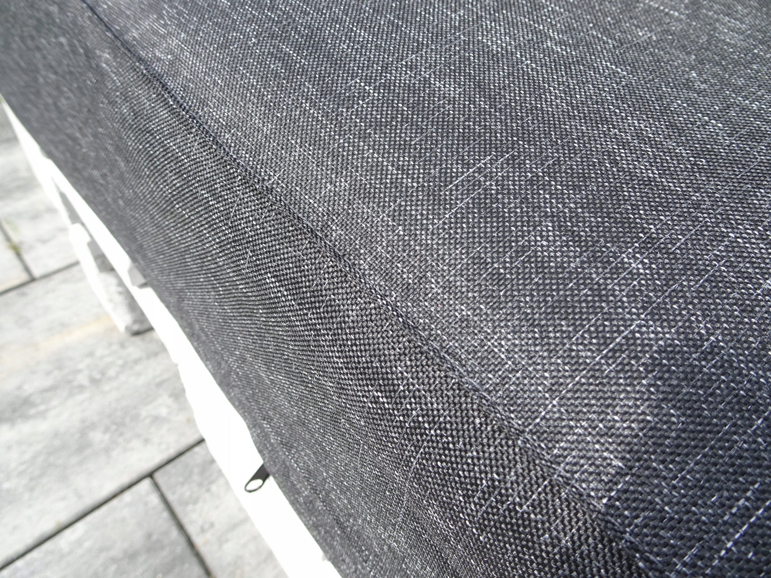 Cushions for three EUROPALLETS set 13 pcs. seat 80 x 60 Silver BLACK Cushion thickness 15 cm