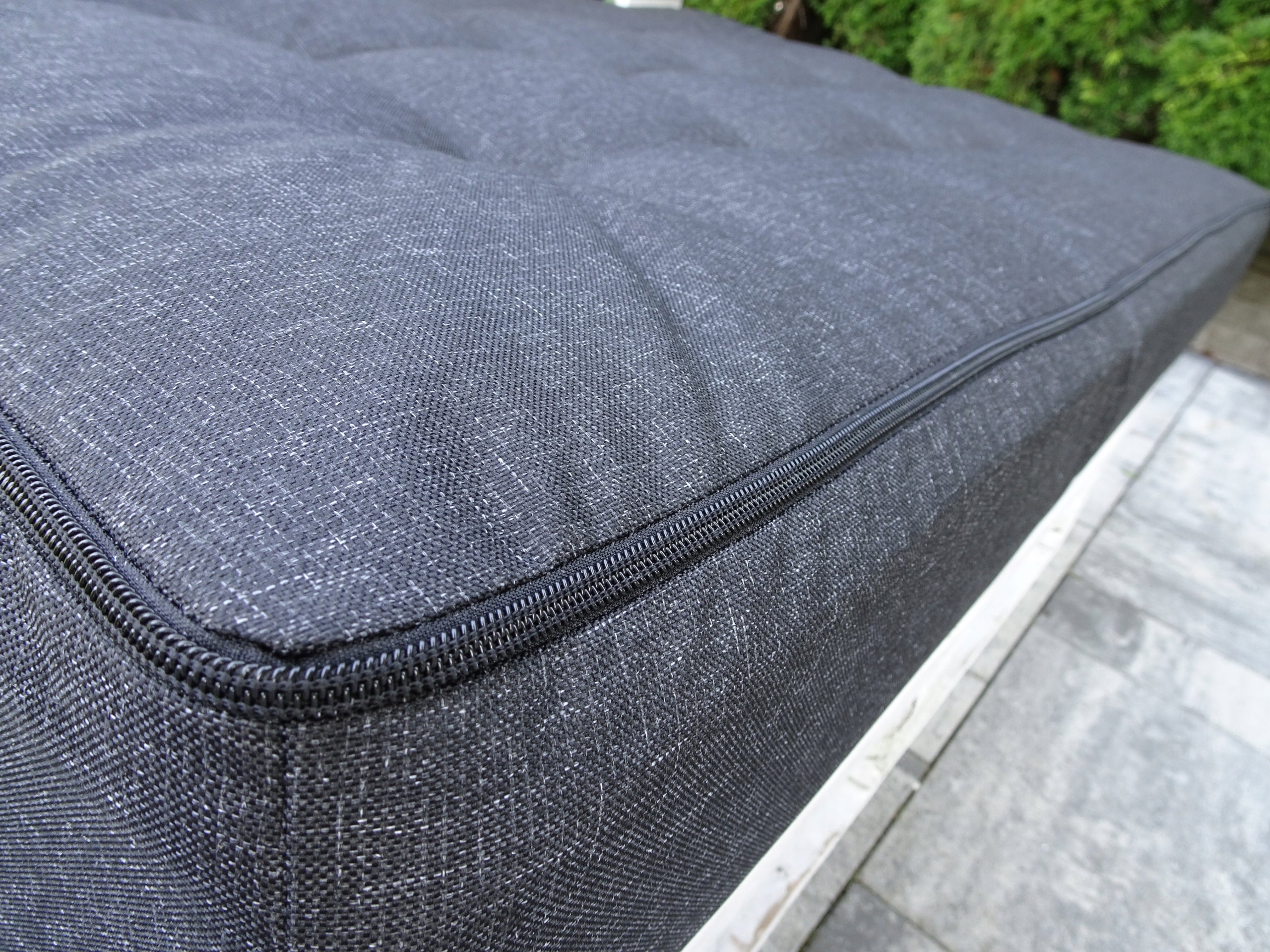Cushions for three PALLETS set 8 pcs SILVER BLACK Pillow width 120 cm