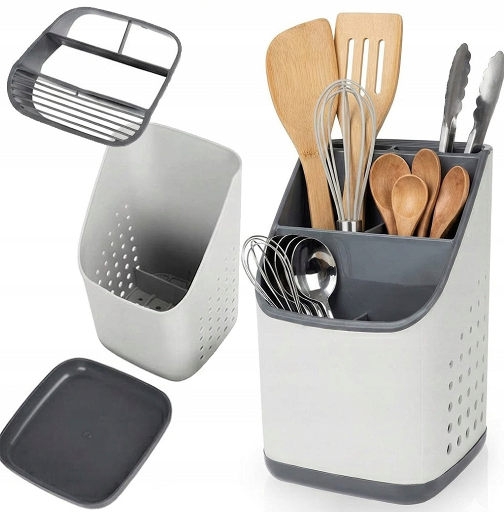 Cutlery DRAINER Container Utensils Knives Basket
