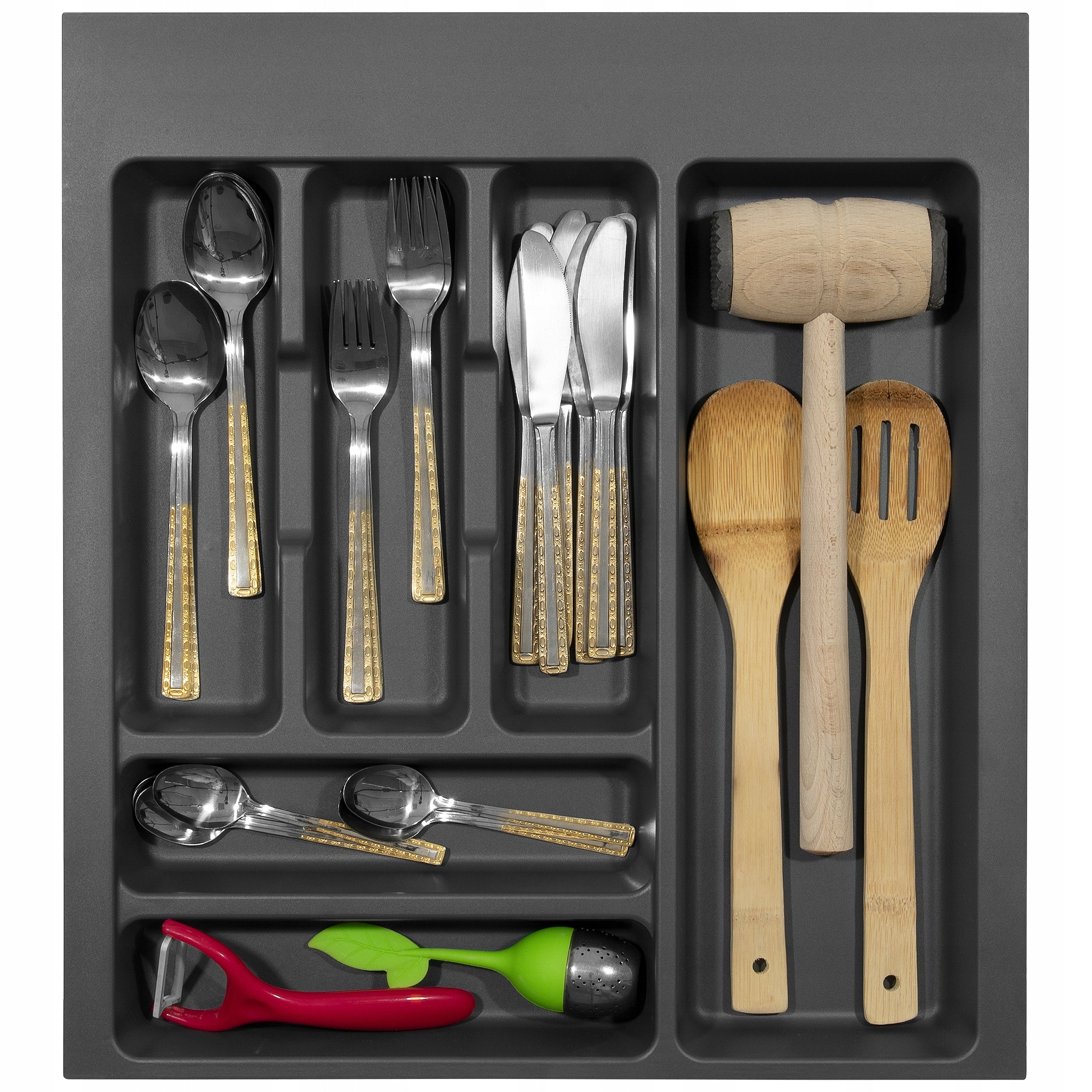Cutlery insert for drawer 50 OPTIMA EMUCA antra