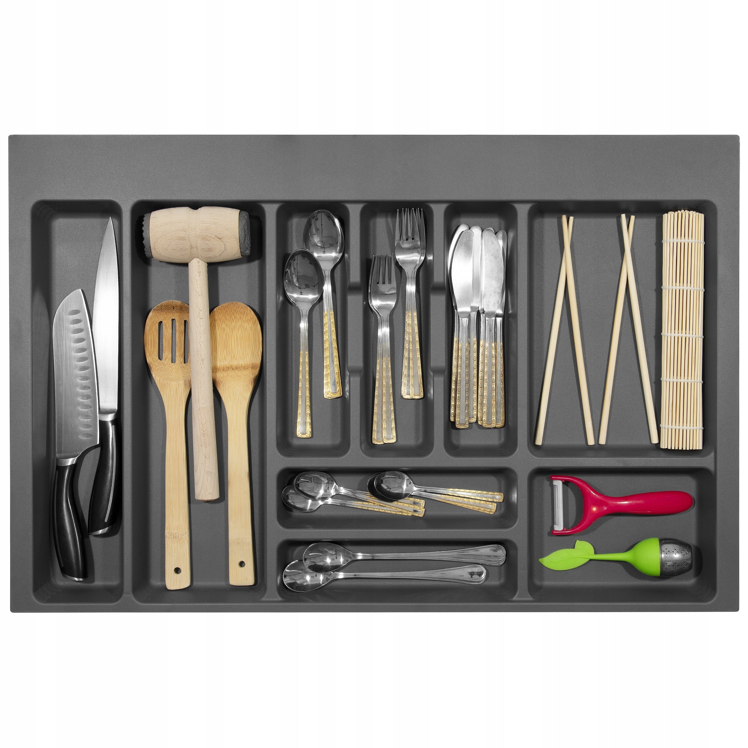 Cutlery insert for drawer 80 OPTIMA EMUCA anthracite