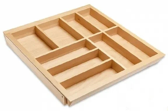 Cutlery insert for the drawer, Wooden, Beech, adjustable, 60-100cm GTV