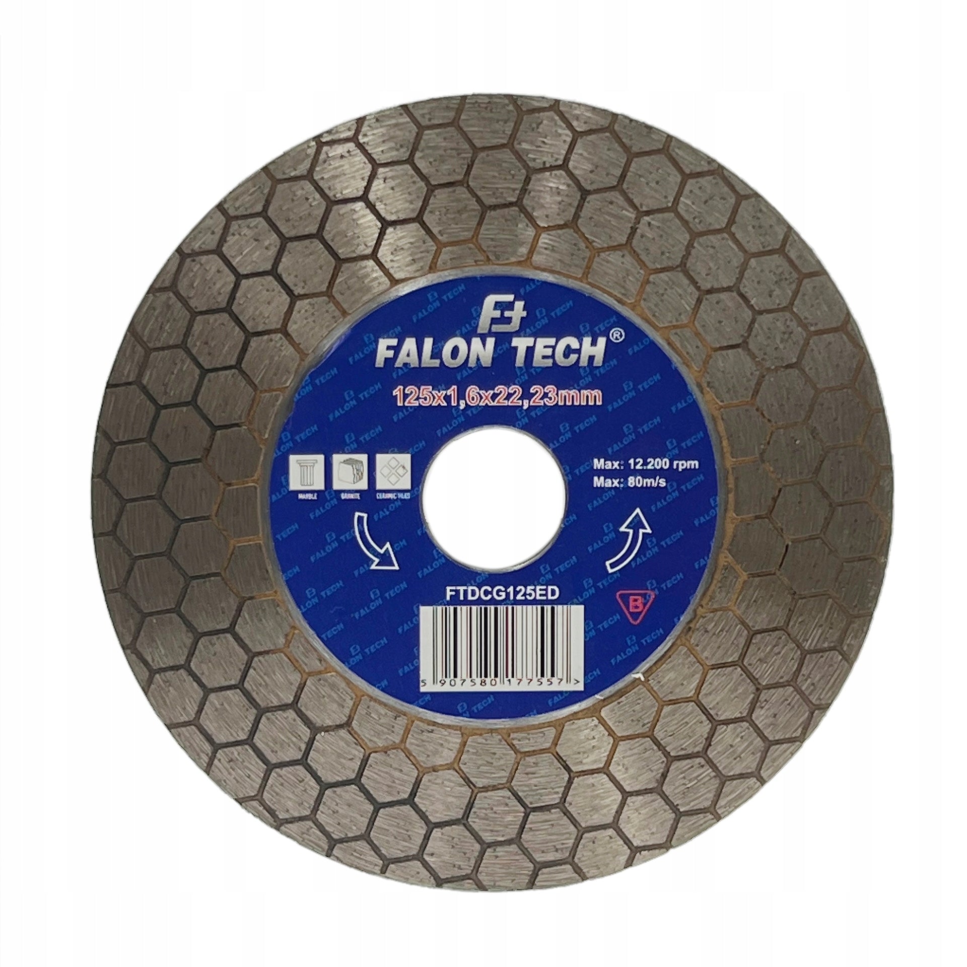Cutting disc Falon-Tech FTDCG125ED 125x22,2 mm Disc type cutting