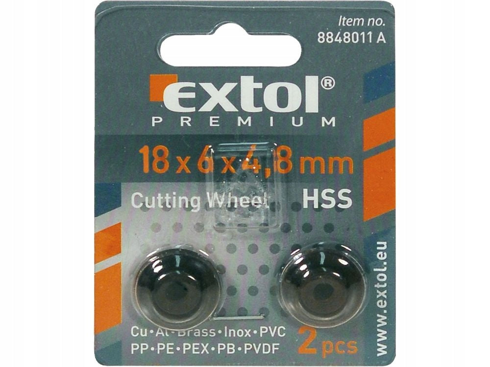 Cutting wheel Extol Premium (8848011A), 2 pieces, 18x4x4,8 mm, up to 8848011, HS Brand Extol Premium
