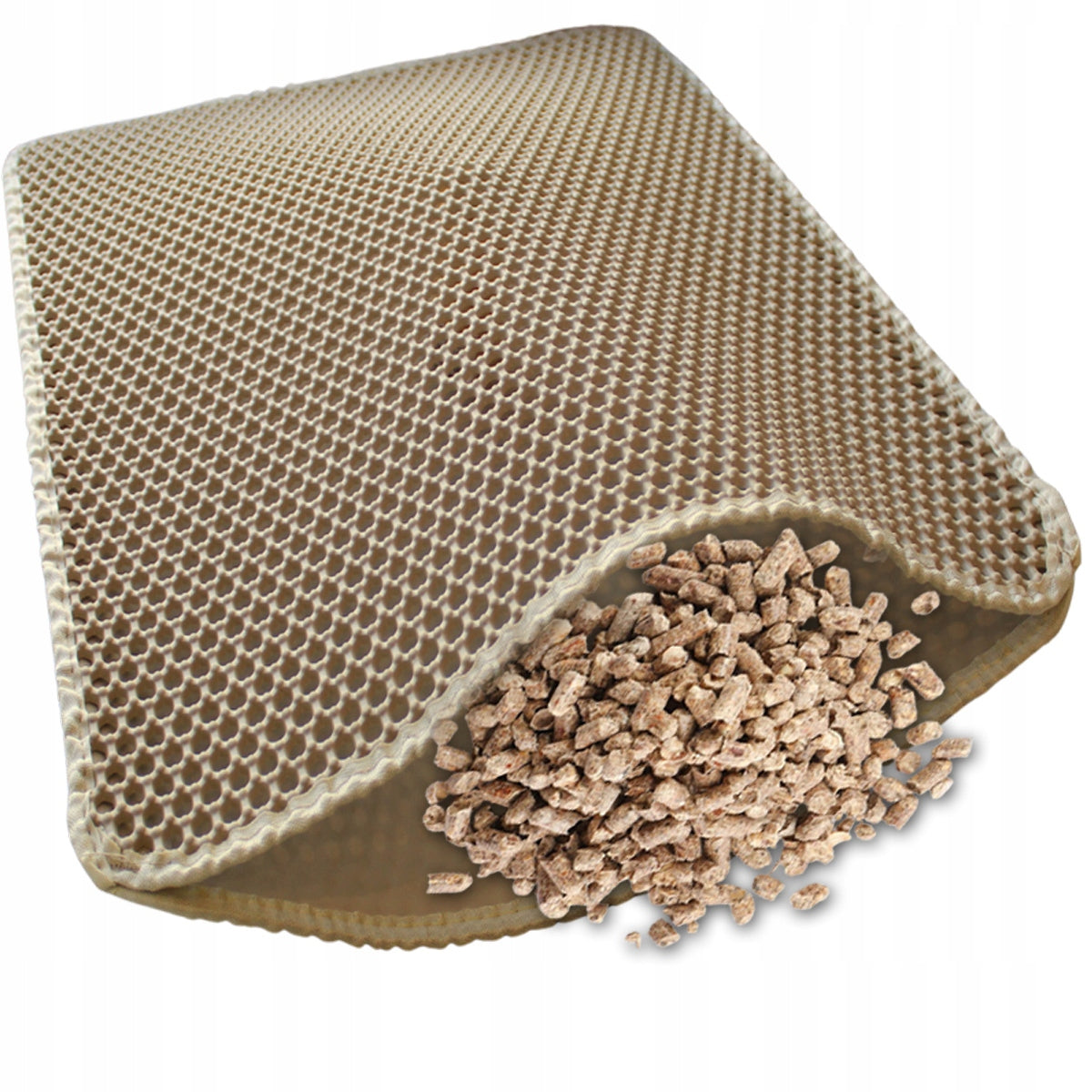 Cuvette Mat Cat Wiper Pad Beige BiL2 60x50 Kind litter box mat
