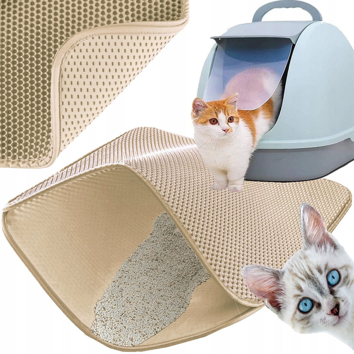 Cuvette Mat Cat Wiper Pad Beige BiL2 60x50 Product weight with unit packaging 0.3 kg