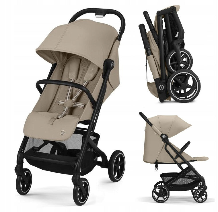 Cybex Beezy Stroller Frame Black Almond Beige 2024