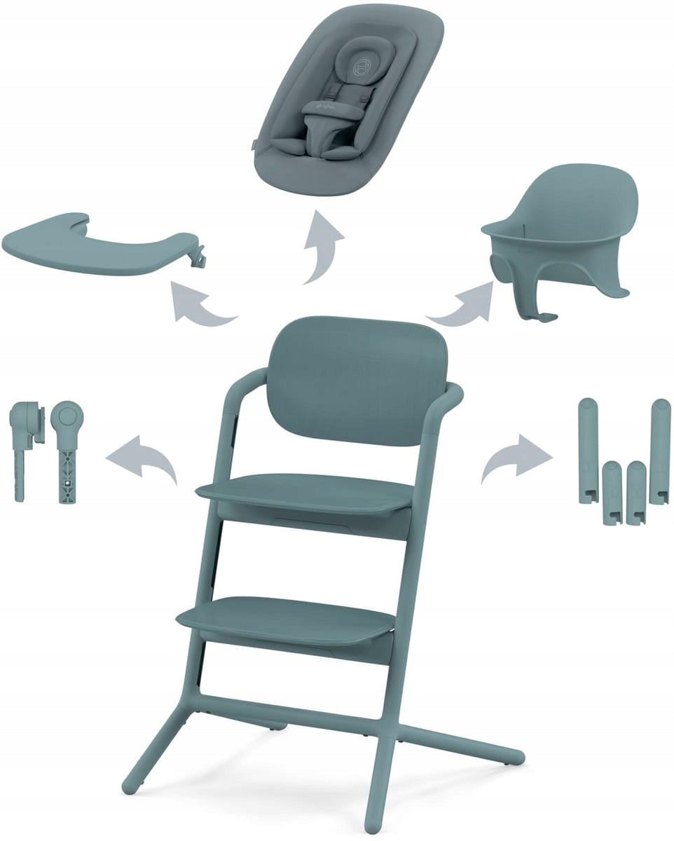 Cybex Lemo 2 Baby Feeding Chair Set 4in1 | Stone Blue