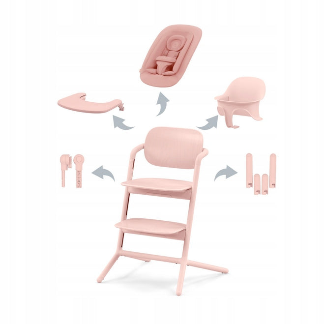 Cybex Lemo 4in1 Set Pearl Pink Highchair