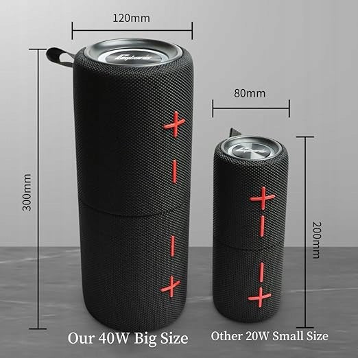 Cyboris 2in1 Portable Bluetooth Speaker Waterproof Wireless 40W Bass Packaging status original