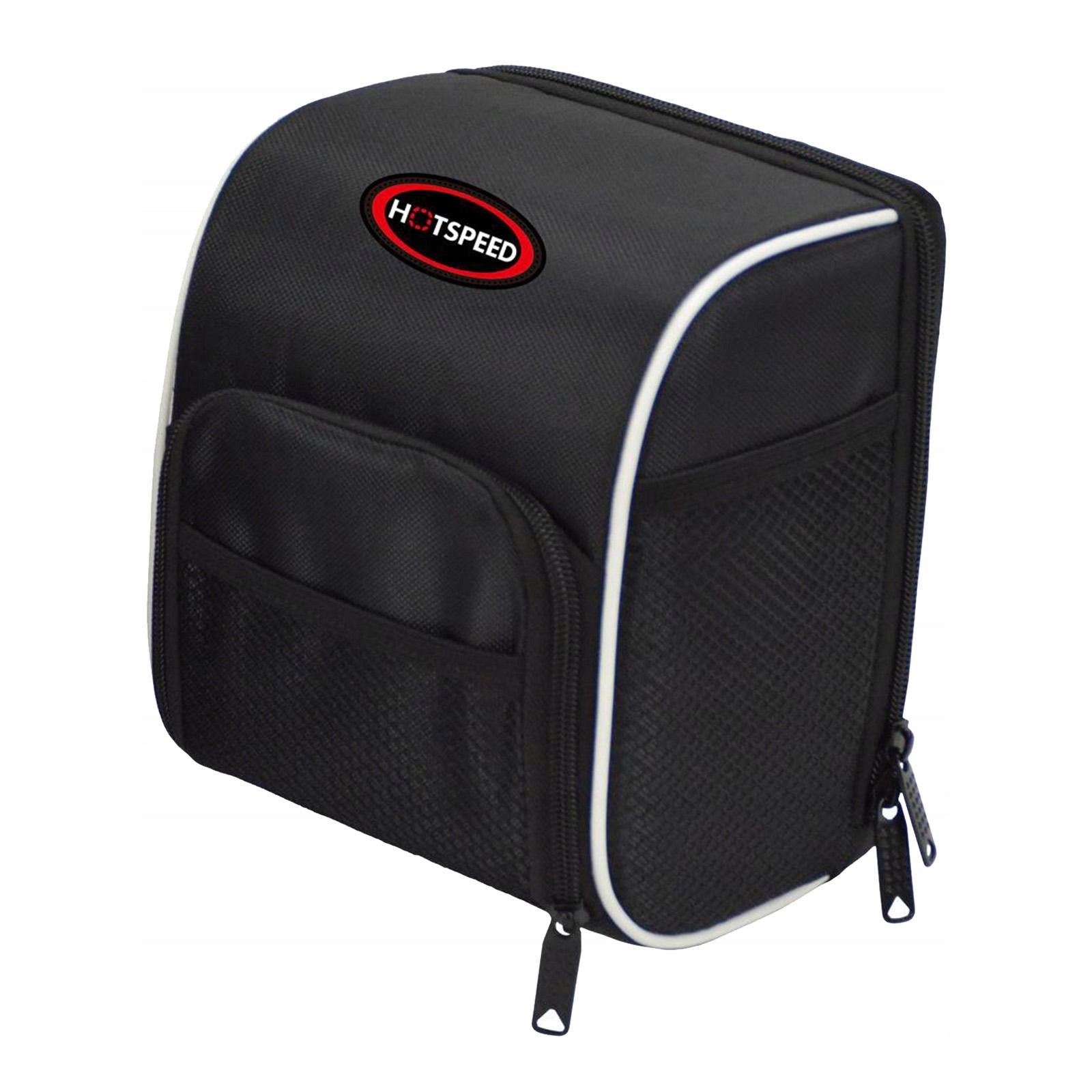 Cycle Handlebar Bag Quick Release Bracket Bike Road Bag Black, L- 16x20cm