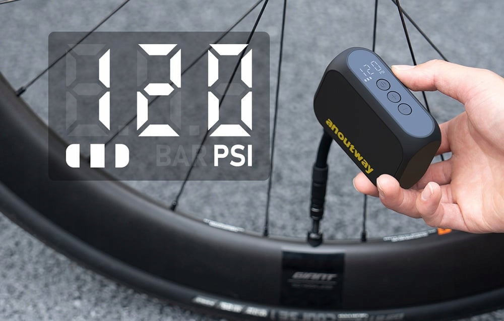 Cycplus AS210 MAX AT1 Max Mini Electric Bicycle Pump 120 PSI USB-C Brand Cycplus