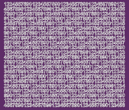 Lipnūs numerių lipdukai Drago, 7 mm, blizgūs, violetiniai