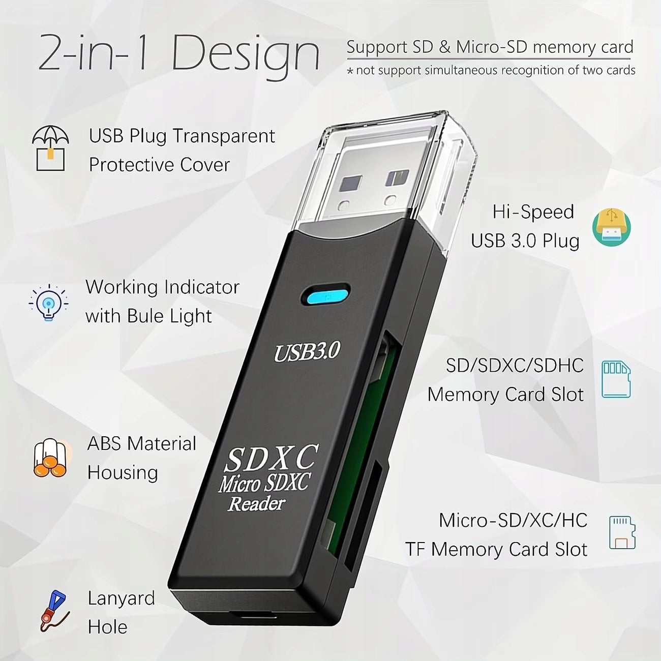 Czytnik kart pamięci SDXC / microSDXC na USB-A (3.0) Kind universal