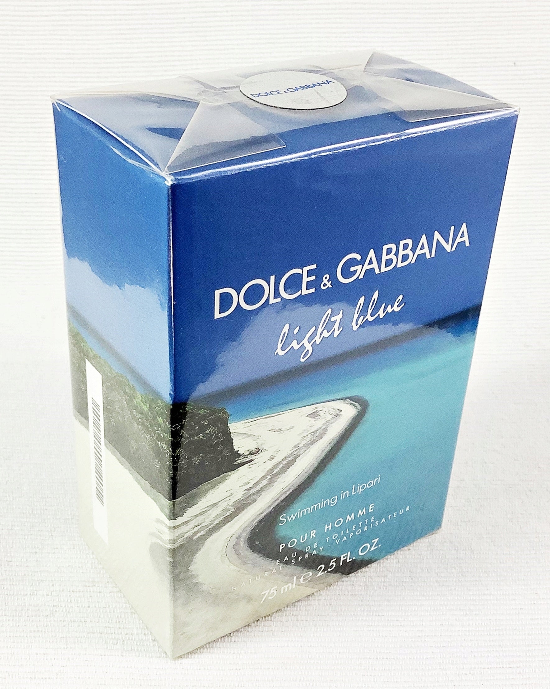 D&G DOLCE GABBANA LIGHT BLUE SWIMMING IN LIPARI 75ML EAU DE TOILETTE UNIQUE Packaging status original