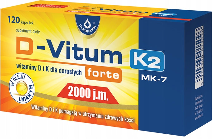 D-Vitum forte 2000 IU K2 (MK-7) 120 capsules
