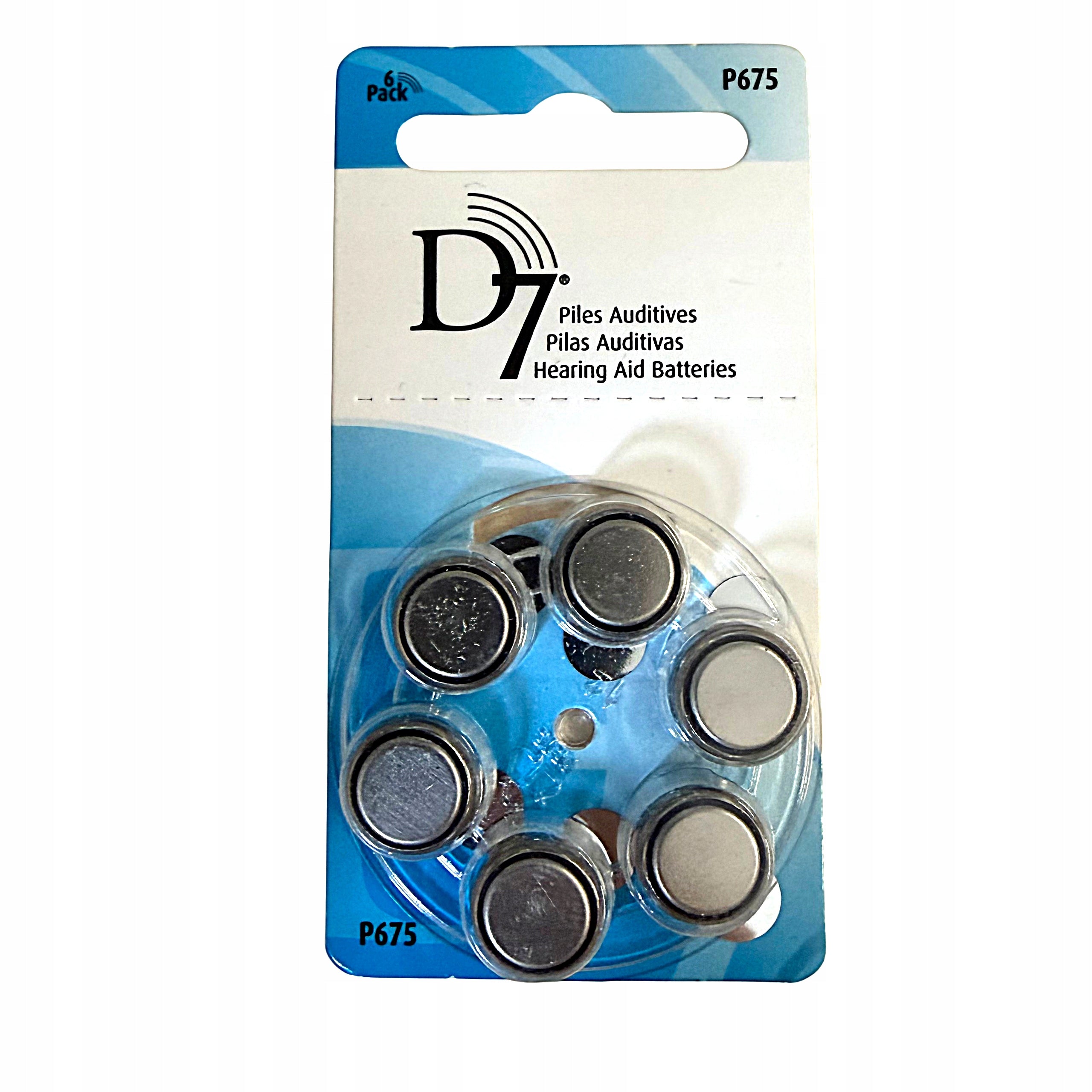 D7 Hearing Aid Batteries 675 PR44 1,45V 6pcs ENERGIZER