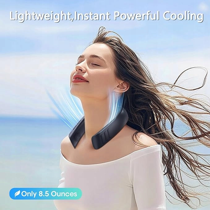 DA218 OLV Cervical Fan 6000mAh 4 Turbine 360° Cooling 3 Speeds Brand no brand