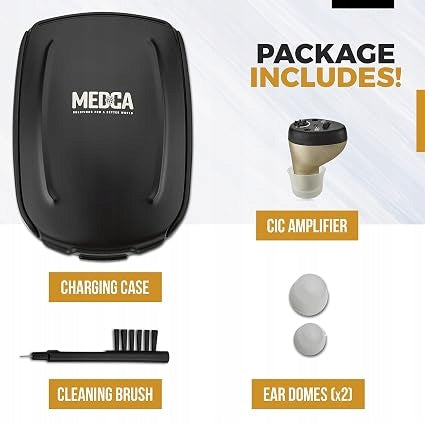 DA604 Hearing Amplifier MEDca CIC right ear noise reduction Manufacturer of a medical device brak informacji