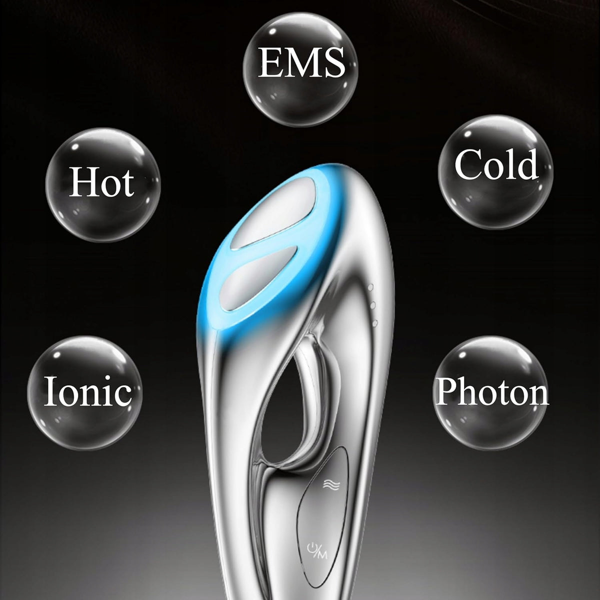 DA98 Wireless EMS Massager for Face Heat/Cold Therapy Silver Brand no brand